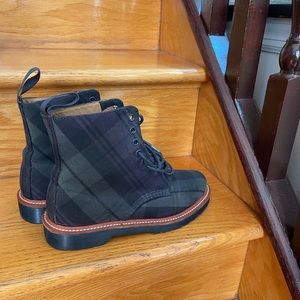 Dr Martens BOOTS NAVY AND GREEN PLAID SIZE 39